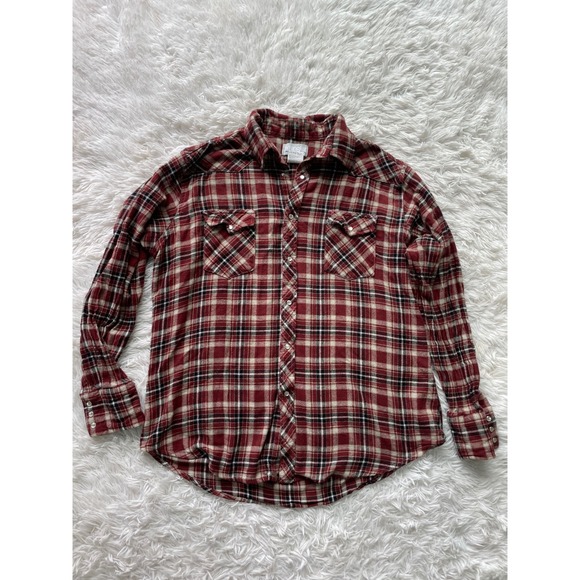 Wrangler Other - Wrangler Wrancher Plaid Pearl Snap Button Down Western Shirt
